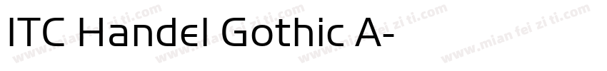 ITC Handel Gothic A字体转换